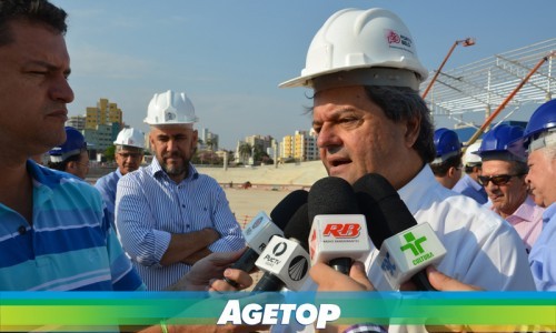 Visita às obras do Estádio Olímpico
