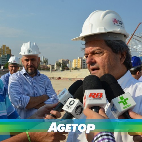 Visita às obras do Estádio Olímpico