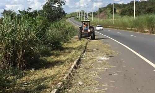Trecho da GO-403, entre Goiânia e Senador Canedo, passa por manutenção