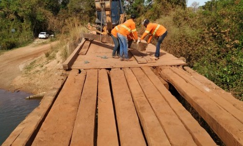 Goinfra inicia recuperação de ponte na GO-336