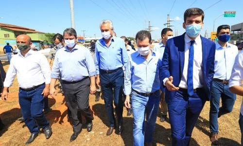 Ministro da Infraestrutura e Caiado inauguram Anel Viário de Aparecida de Goiânia