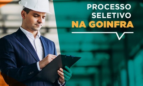 Última semana para se inscrever às 140 vagas temporárias na Goinfra