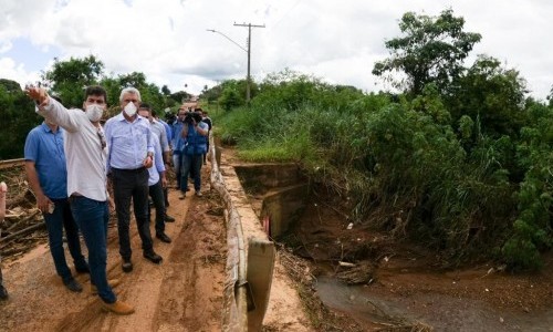 Em Luziânia, governador determina retomada da construção de ponte na GO-010, paralisada há 7 anos