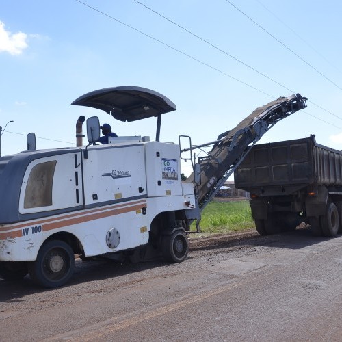 Lançamento das obras de recapeamento da GO-164, entre Quirinópolis e Paranaiguara