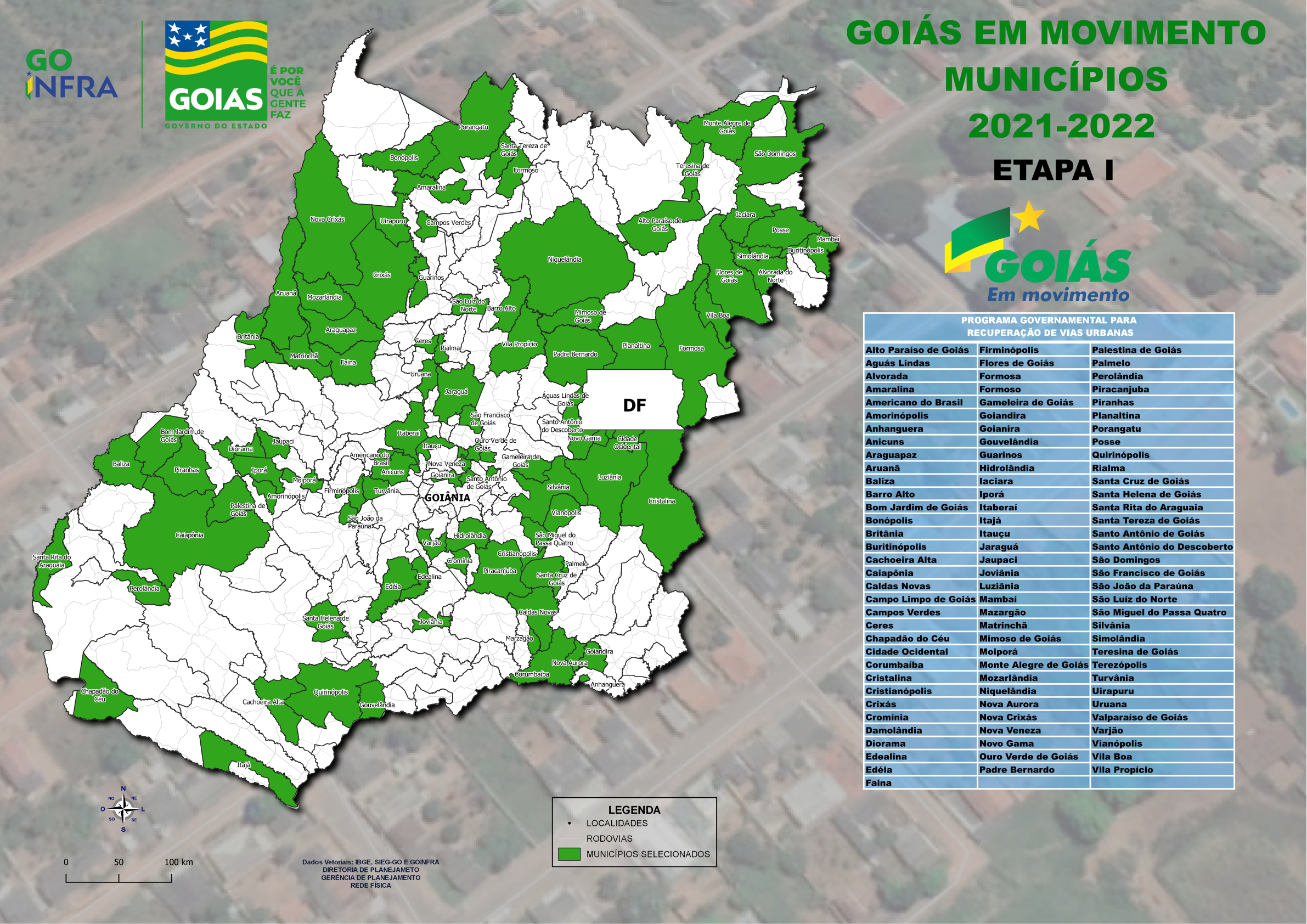 Goinfra lança programa para recuperar ruas e avenidas em 100 municípios