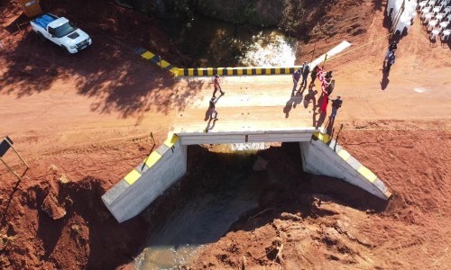 Inauguração ponte rio Cachoeirinha
