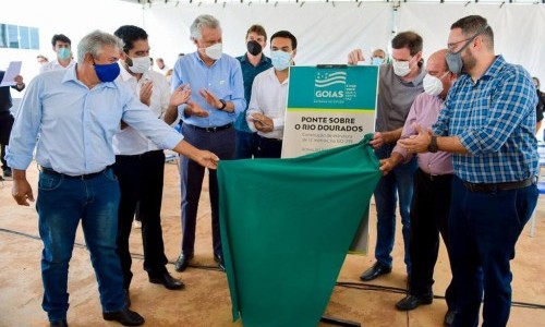 Goinfra inaugura ponte da GO-219 entre Hidrolândia e Aragoiânia