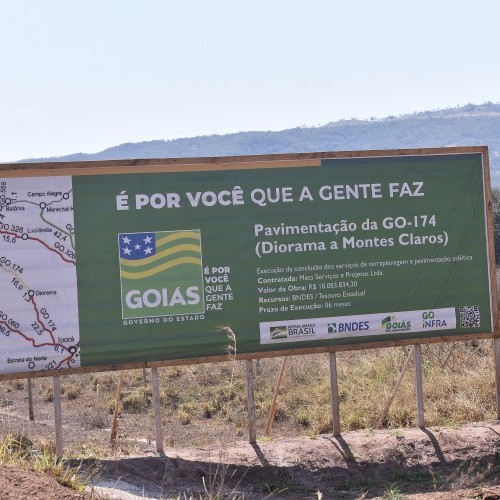 Vistória das obras de restauração da GO-174