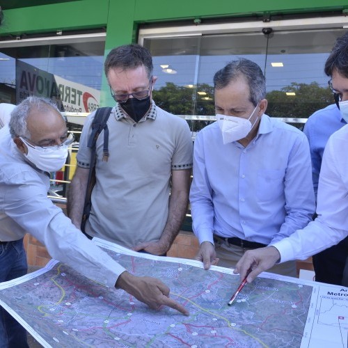 Goinfra recebe técnicos do Ministério da Infraestrutura e do BNDES para debater novo traçado do Anel Viário de Goiânia