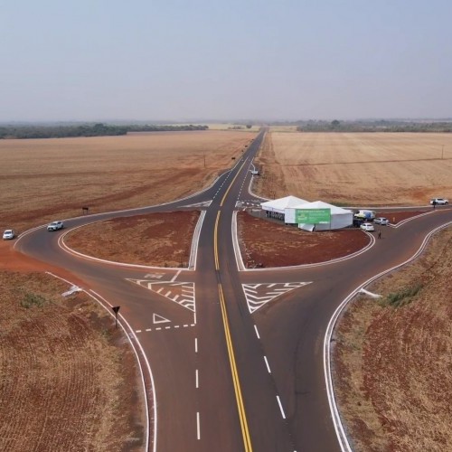 Governo de Goiás inaugura pavimentação de novo trecho de 21,79 km da GO-487, entre Edéia e Vicentinópolis