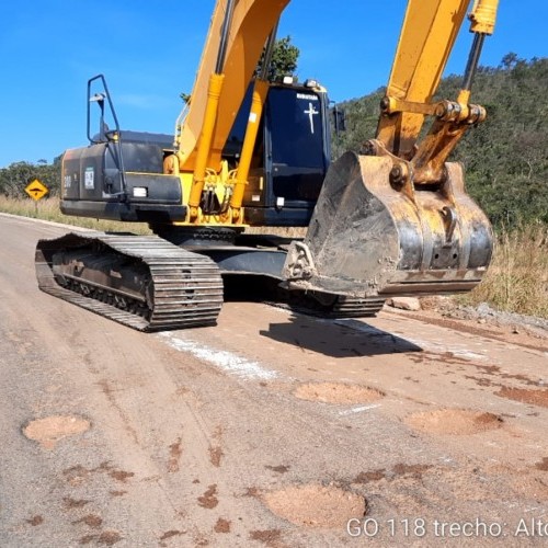 Goinfra inicia implantação de capa asfáltica na GO-118, entre Teresina de Goiás e Alto Paraíso