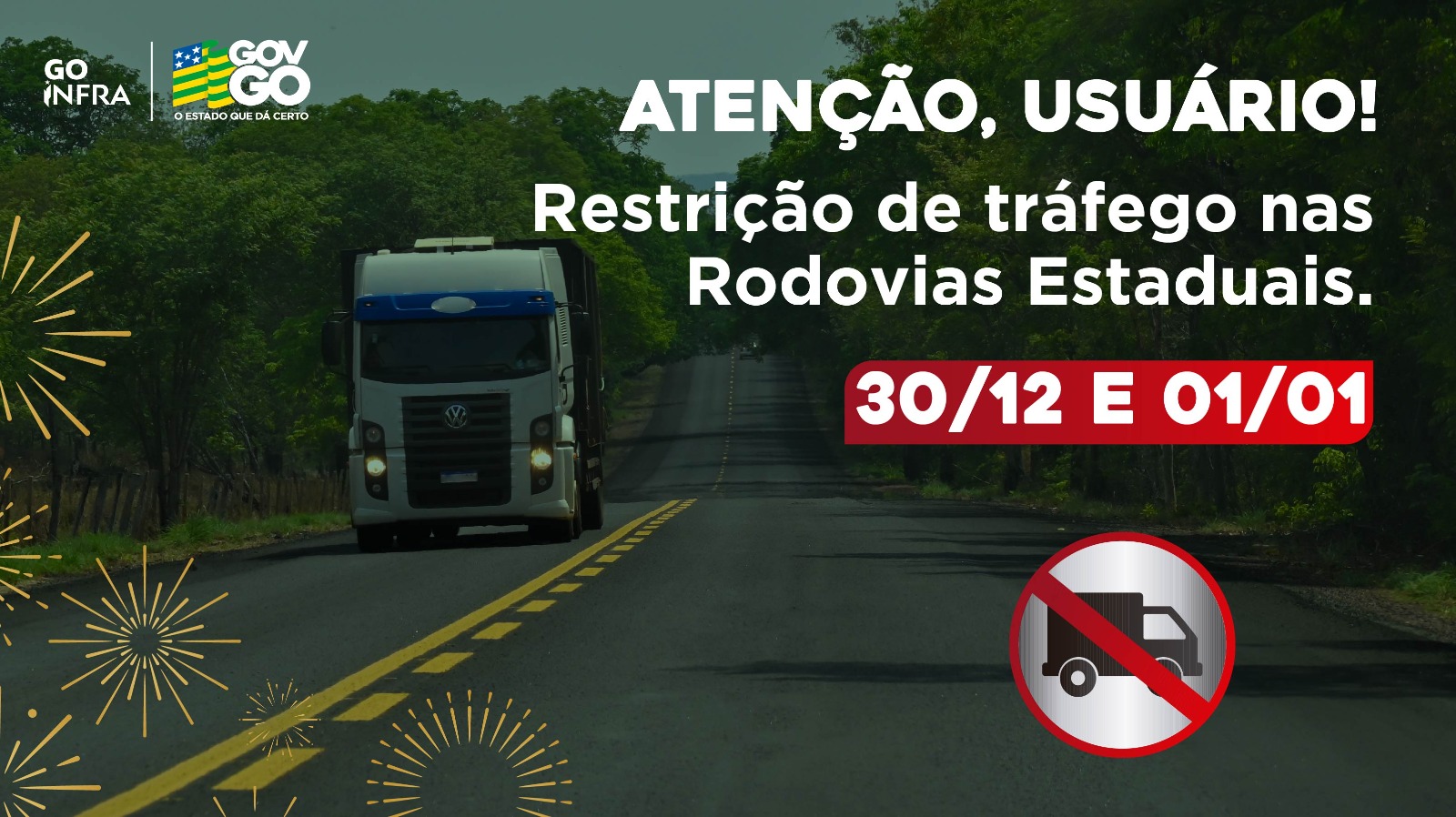 Confira como fica a restrição de tráfego nas rodovias no Ano Novo
