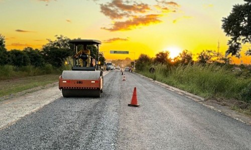 Revitalização da GO-108 chega a 77% de execução, entre Posse e Guarani de Goiás