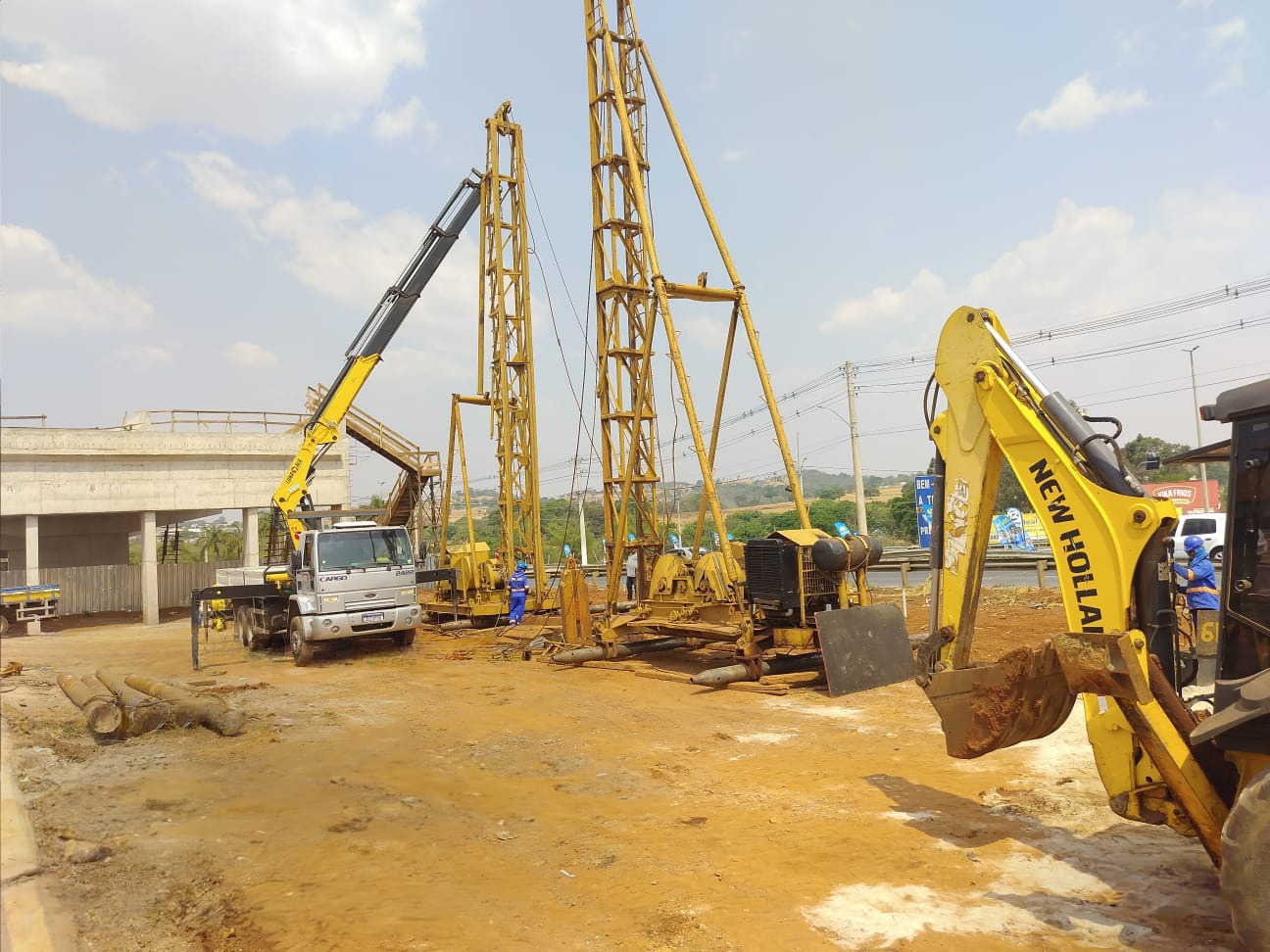 Goinfra executa segunda etapa das obras do viaduto do Portal da Fé, em Trindade