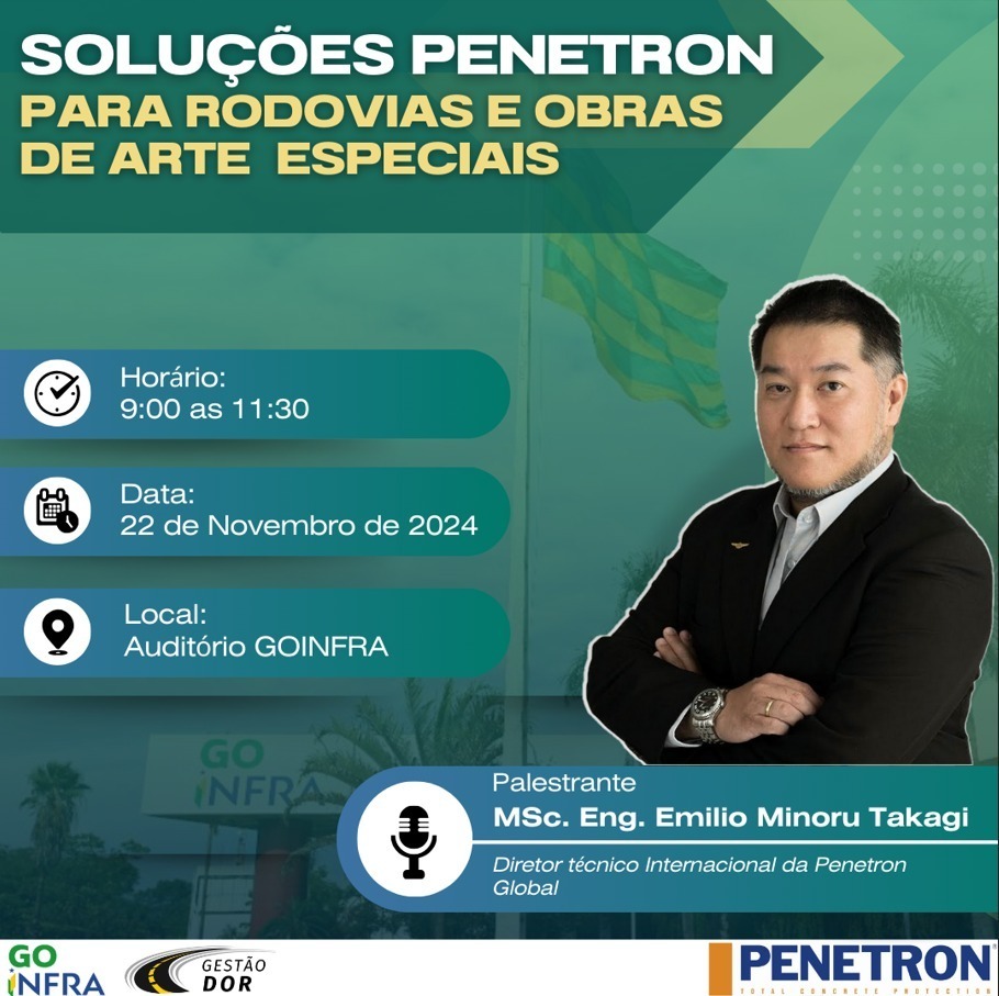 Palestra na Goinfra explora soluções inovadoras para rodovias e obras de arte especiais