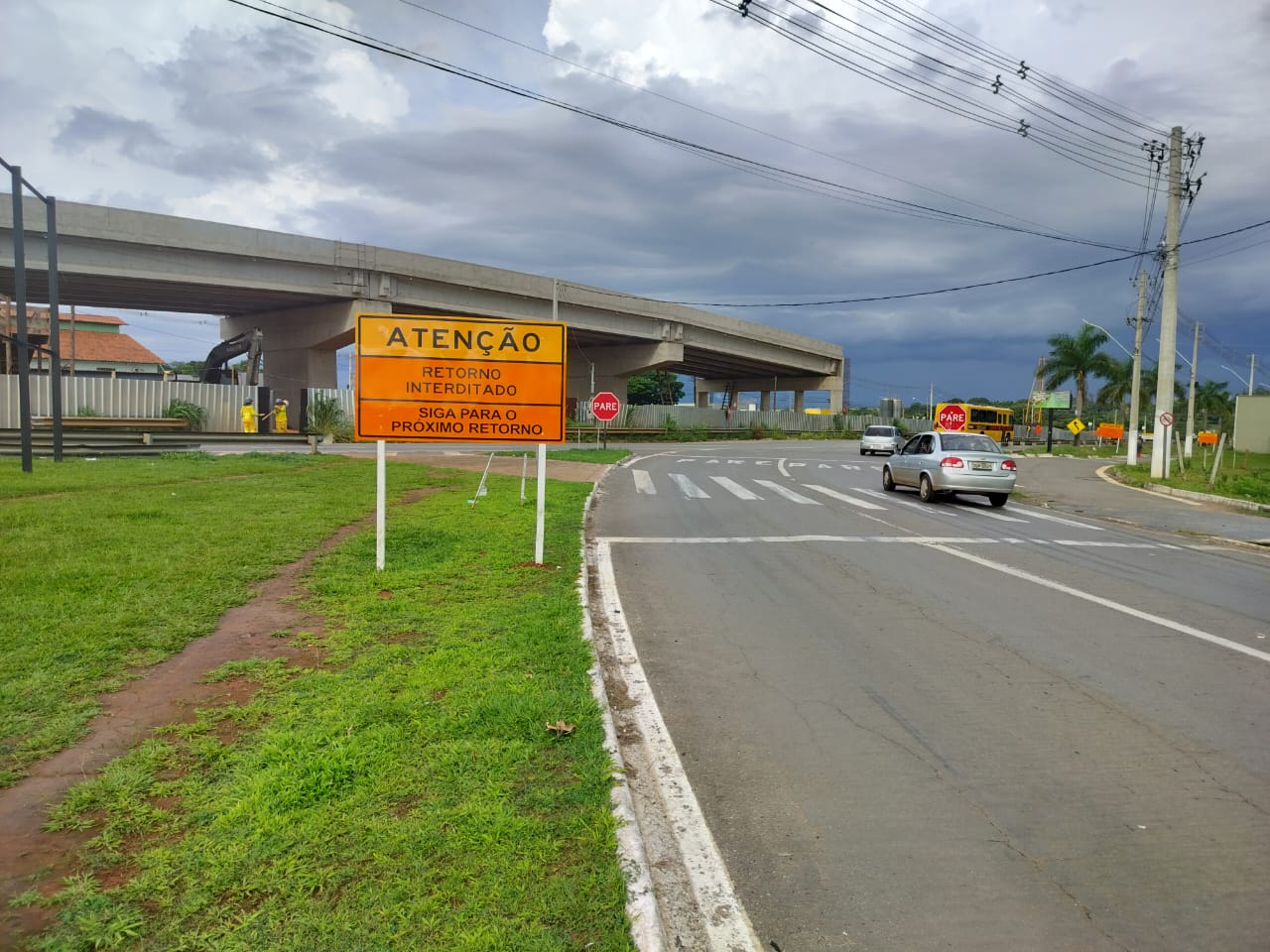 Goinfra interdita retornos na GO-060 para execução das obras do Viaduto da Fé