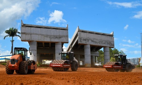 Construção de viaduto na GO-020 ganha mais ritmo com fim das chuvas 